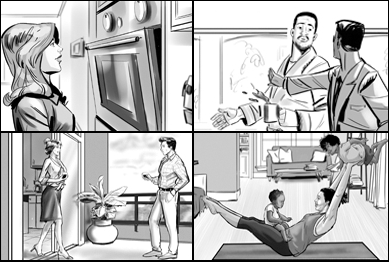 Black and White Storyboard Artist